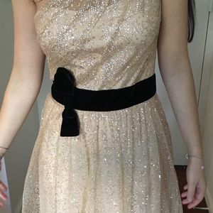 Marchesa notte long one-shoulder dress